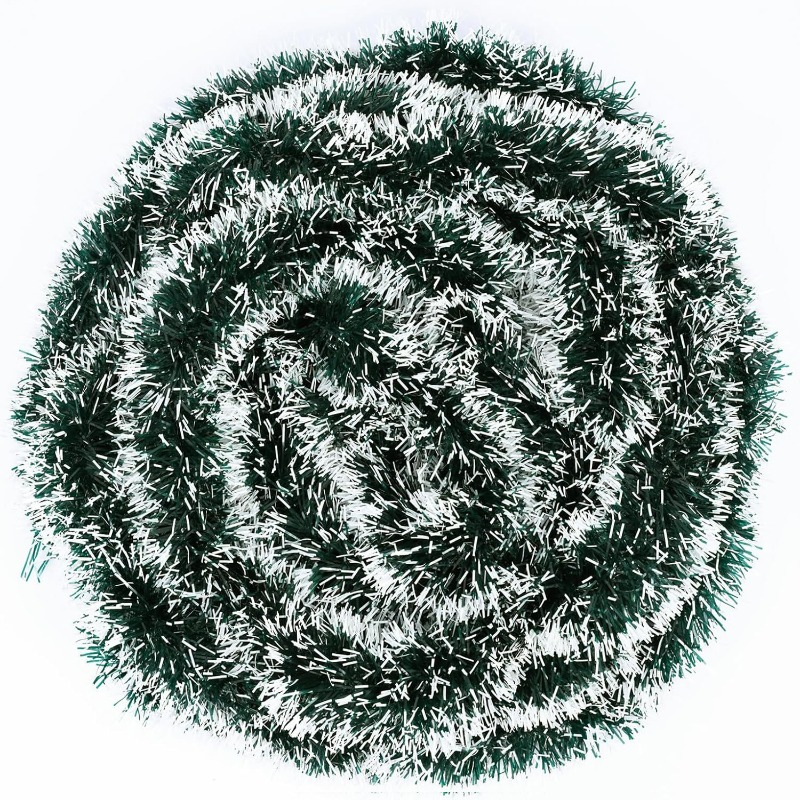 Christmas Tinsel Ribbons Green - Tinsel Garland Decoration ulasan dan harga