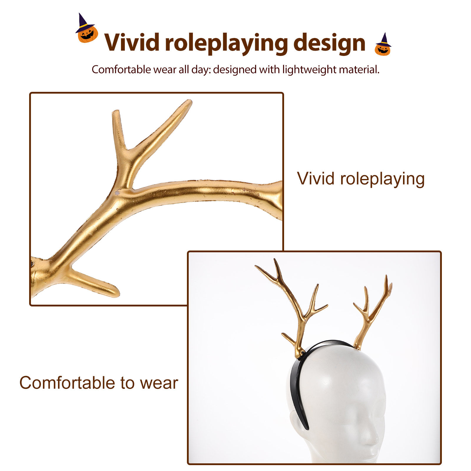 2Pcs Holiday Headband Reindeer - Reindeer Antlers Headband ulasan dan harga