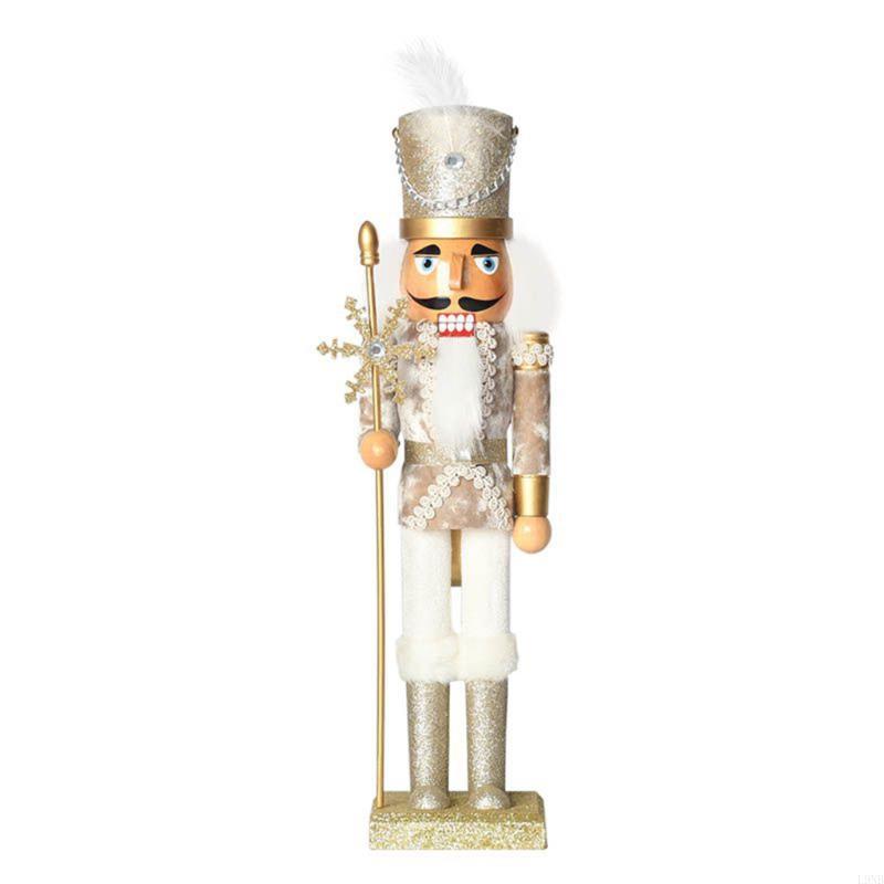 L9NB Desktop Ornament Wooden N - Nutcracker Figurine ulasan dan harga