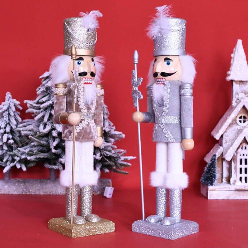 L9NB Desktop Ornament Wooden N - Nutcracker Figurine ulasan dan harga