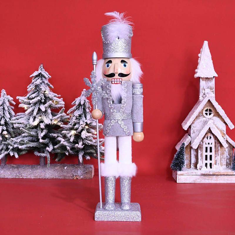 L9NB Desktop Ornament Wooden N - Nutcracker Figurine ulasan dan harga